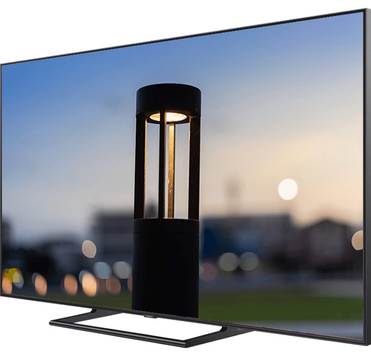 Small adjustable wall-mounted spotlight, black finish