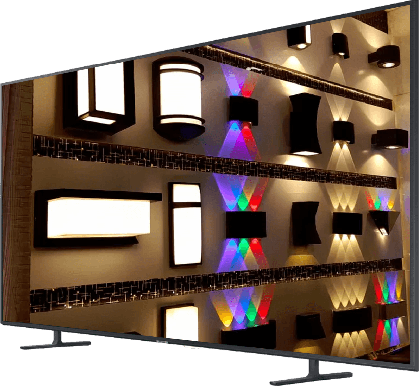 Square slim LED panel light, white frame